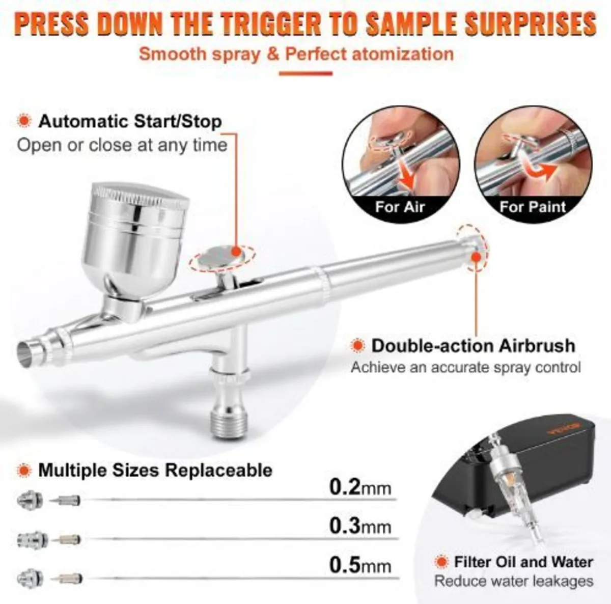 Airbrush Kit, Portable Airbrush Set - Image 2