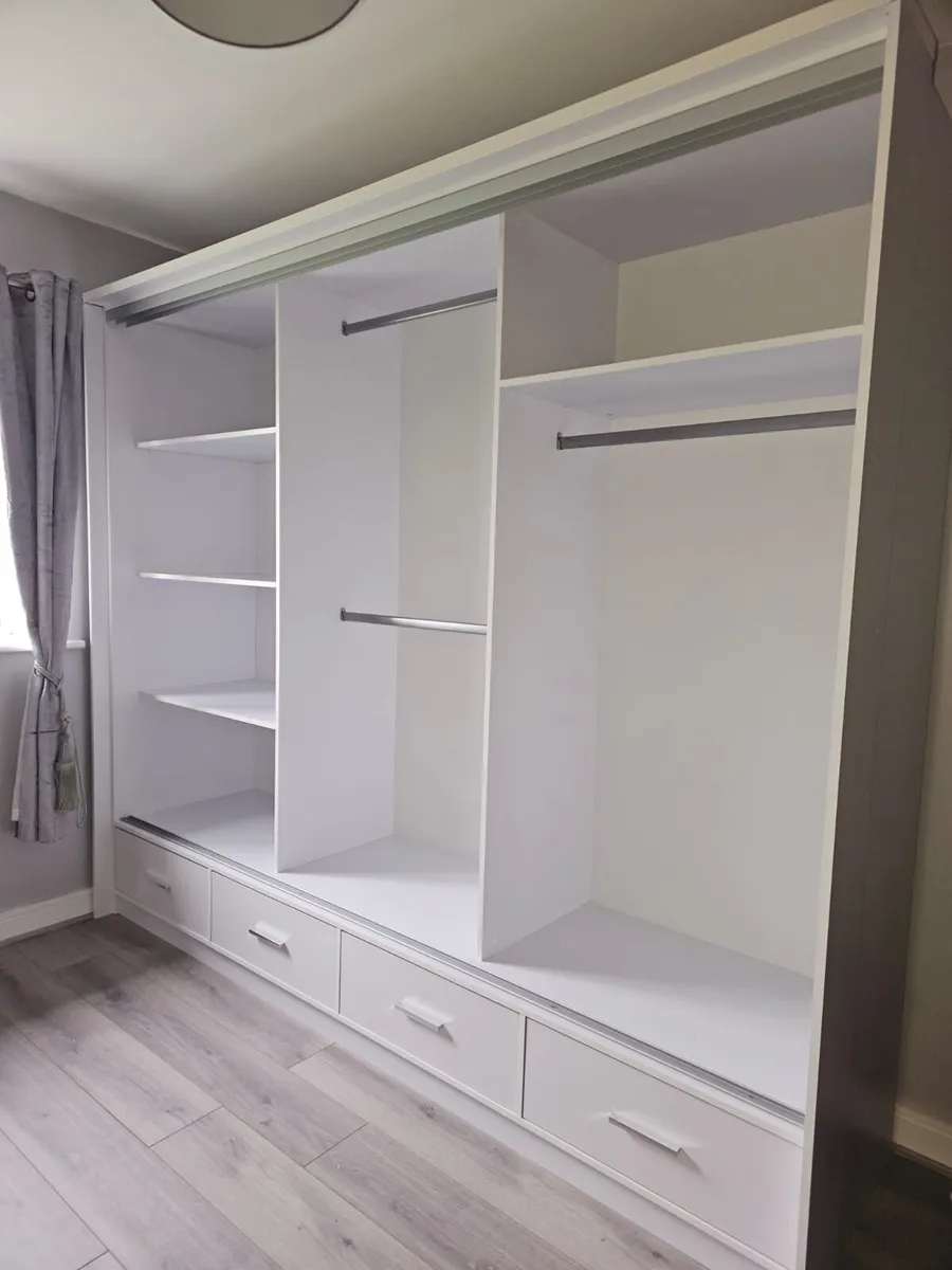 Wardrobe SYCYLIA 253cm White *FREE DELIVERY - Image 2