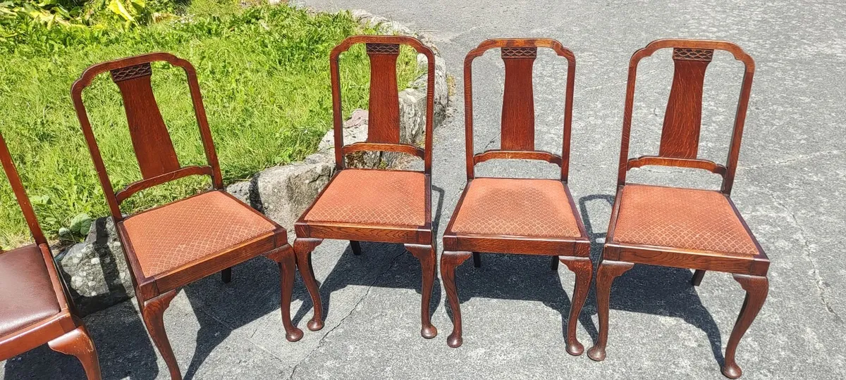 Hardwood Vintage Dining Chairs - Price Cut - Image 2