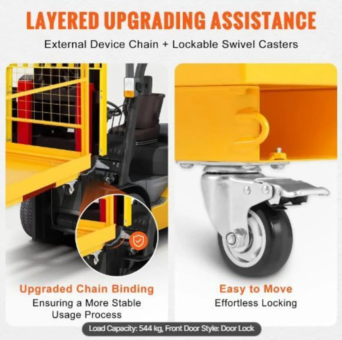 Forklift Safety Cage, 544.3 kg Load Capacity - Image 3
