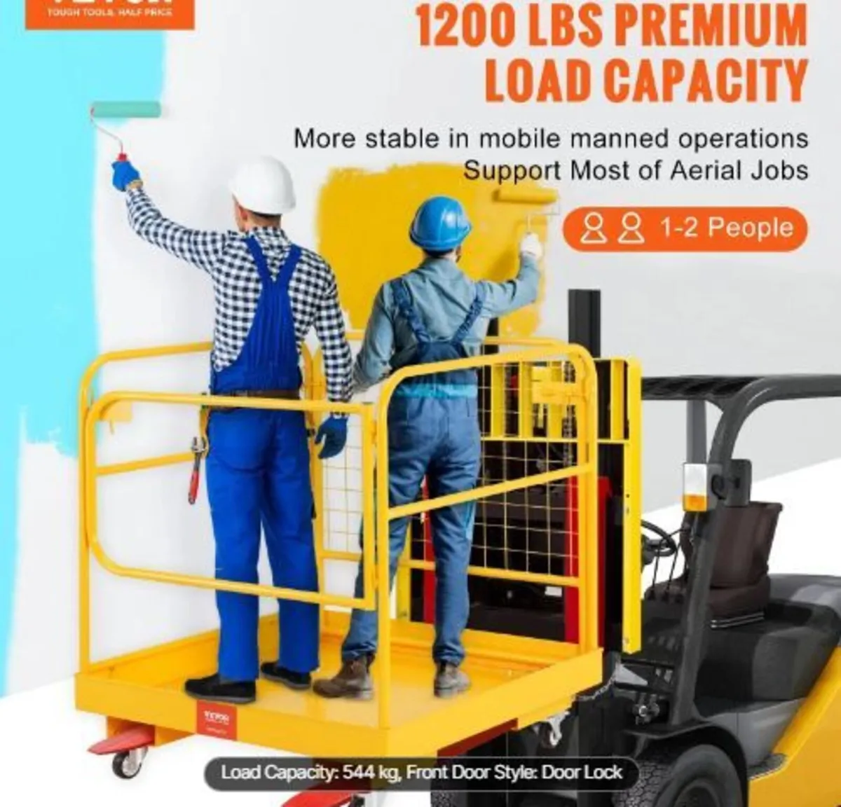 Forklift Safety Cage, 544.3 kg Load Capacity - Image 4