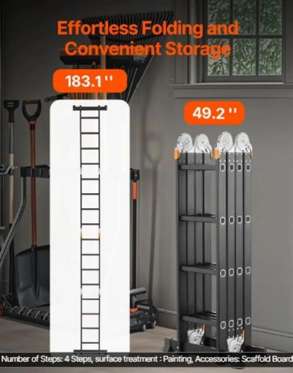 Multi-Purpose Folding Ladder, 7-in-1 - Image 1