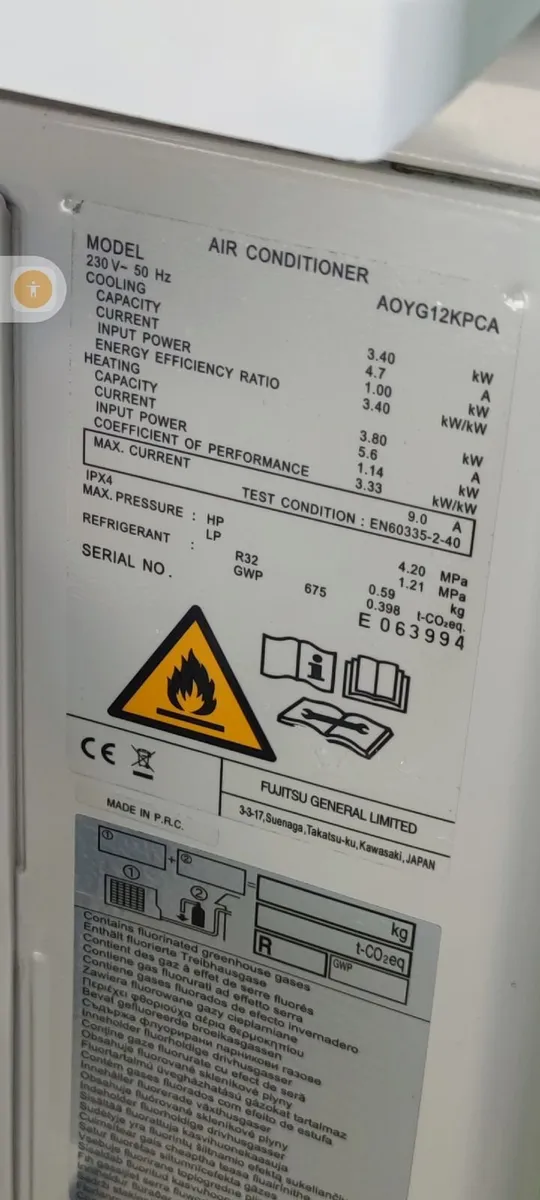 Air Conditione air conditioning unit Fujitsu A/C - Image 2