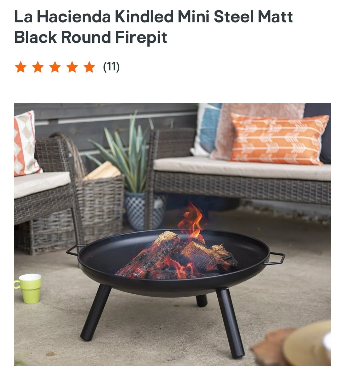Fire pit & cover - Image 1