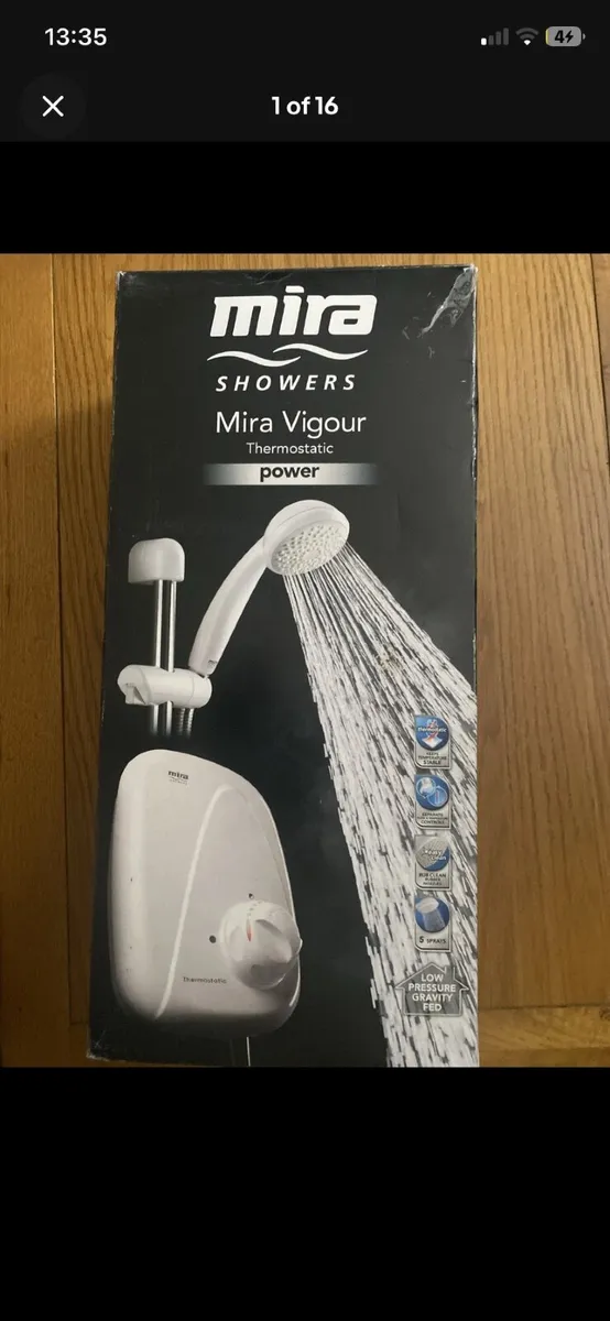 Mira vigour thermostatic power shower - Image 2
