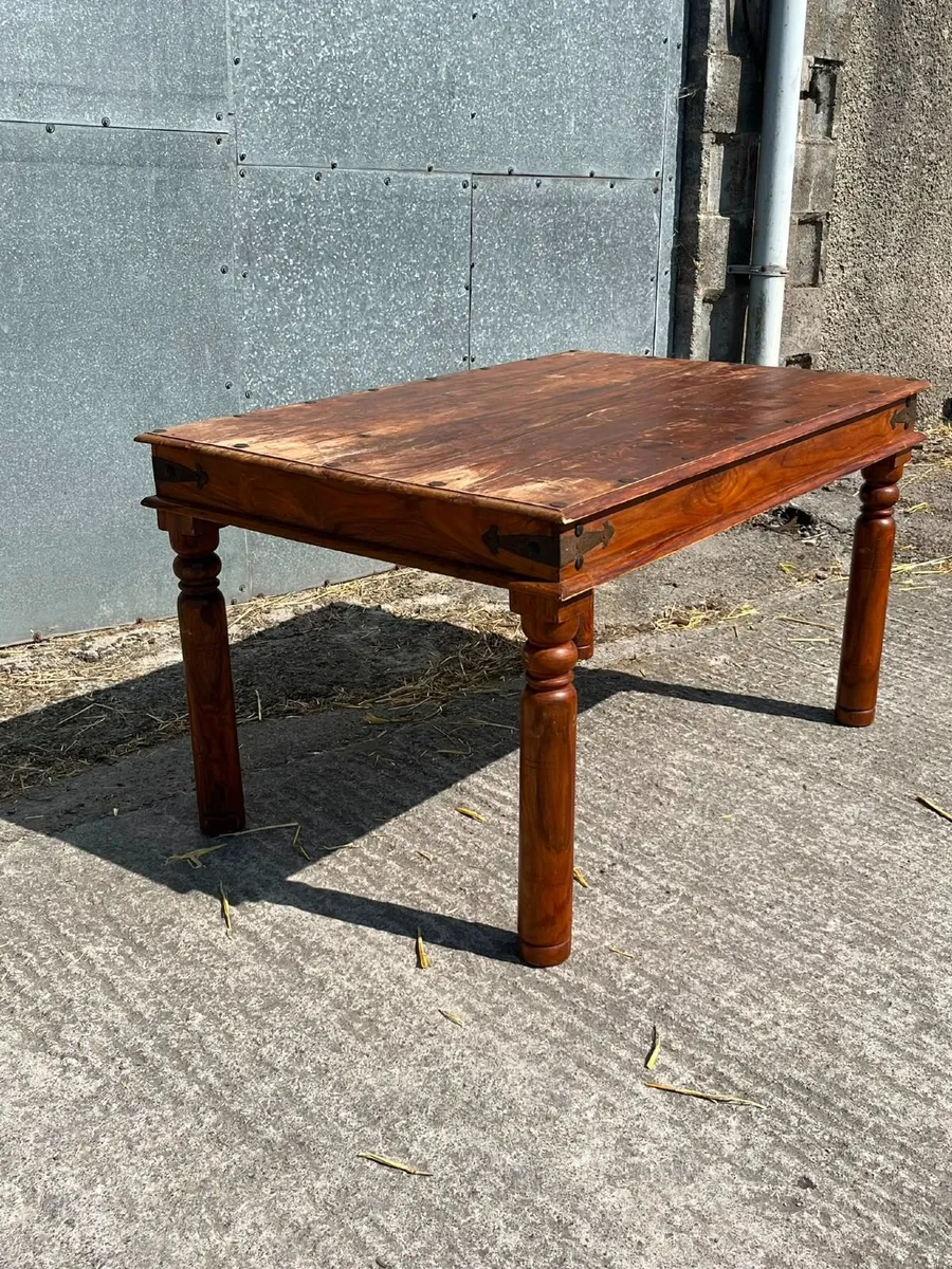 Mexican Pine Style Table & Chairs - Image 3