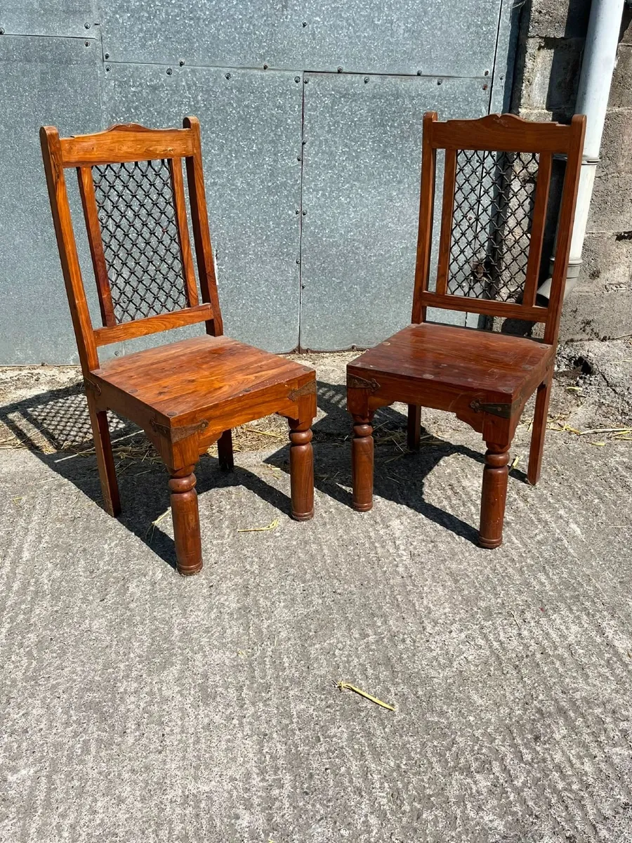 Mexican Pine Style Table & Chairs - Image 1