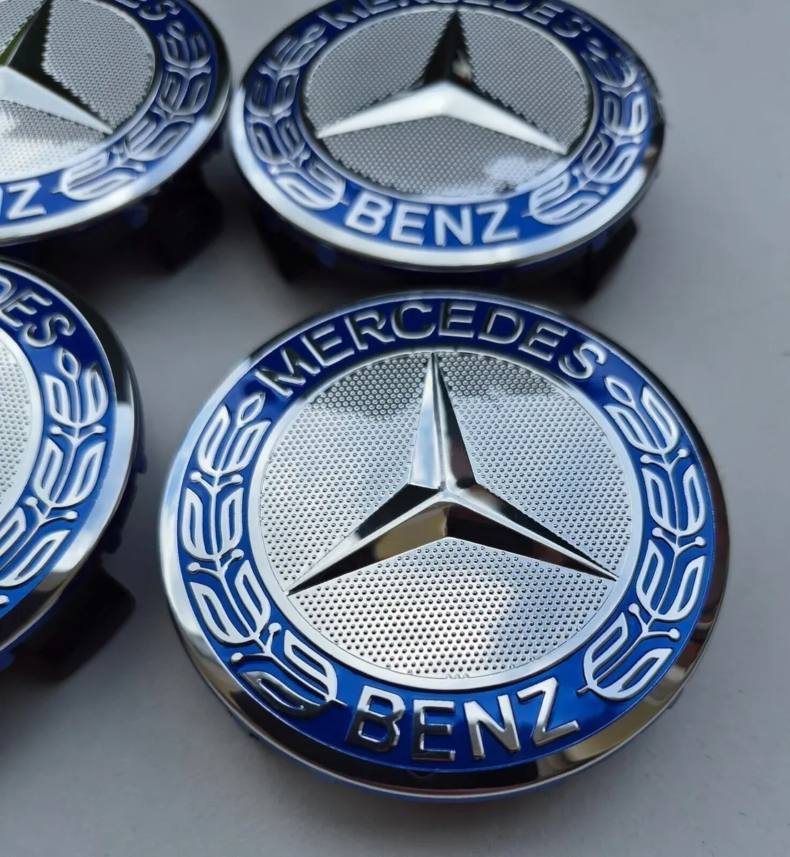 4 x Mercedes Centre Cap (Light Blue) FREE POST - Image 2