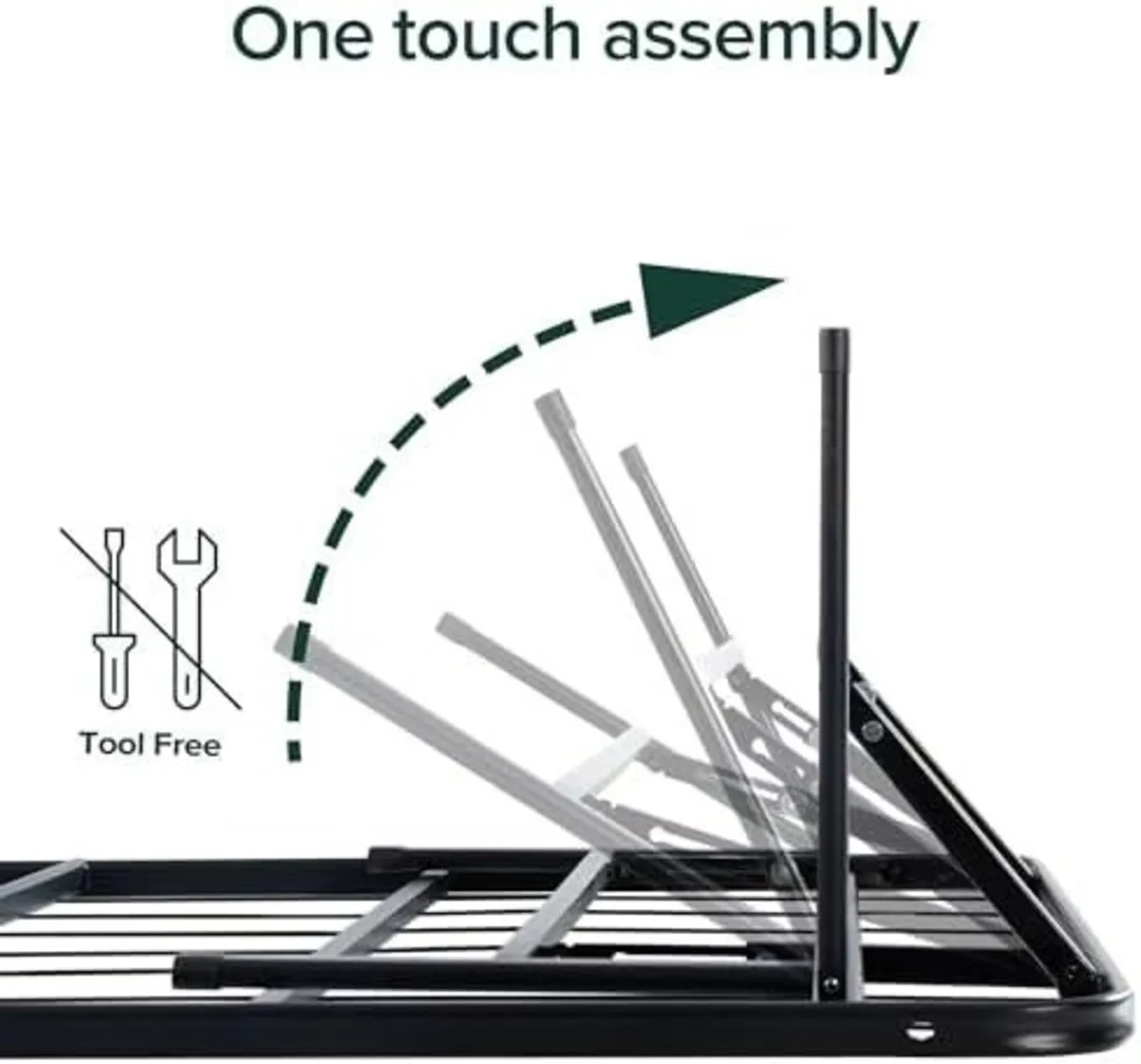 Folding Guest Bed Frame King (150 x 200 cm) - Image 4