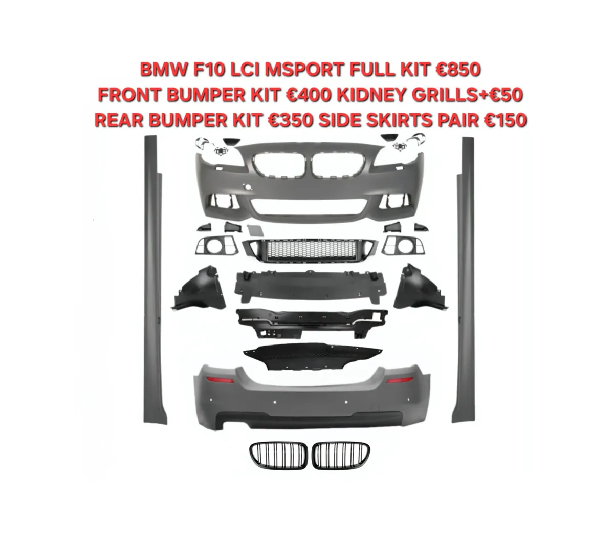 BMW F10 LCI+PLCI MSPORT KITS NEW BUMPERS SKIRTS - Image 2