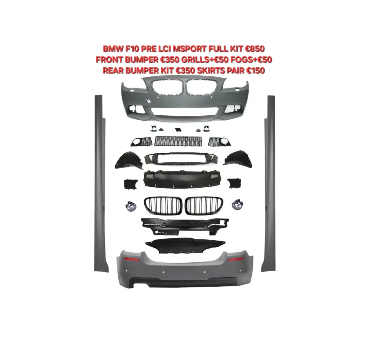 BMW F10 LCI+PLCI MSPORT KITS NEW BUMPERS SKIRTS - Image 1