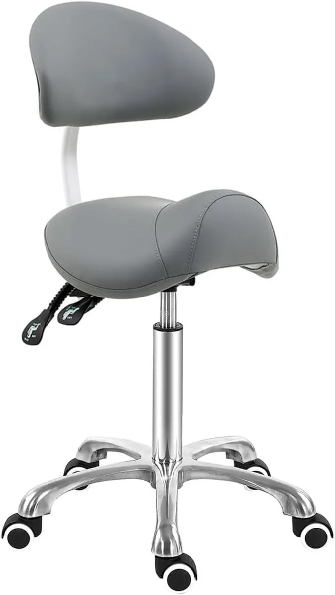 Stool Chair with Back Support Ergonomic - Image 1