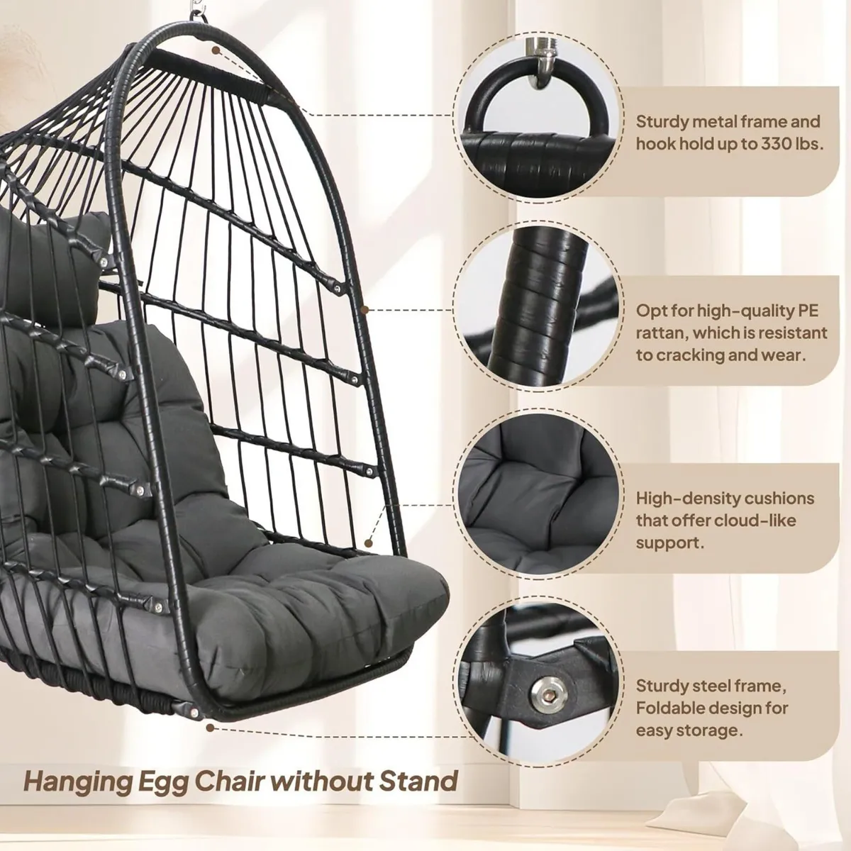 Hanging Egg Chair Stand - Image 4