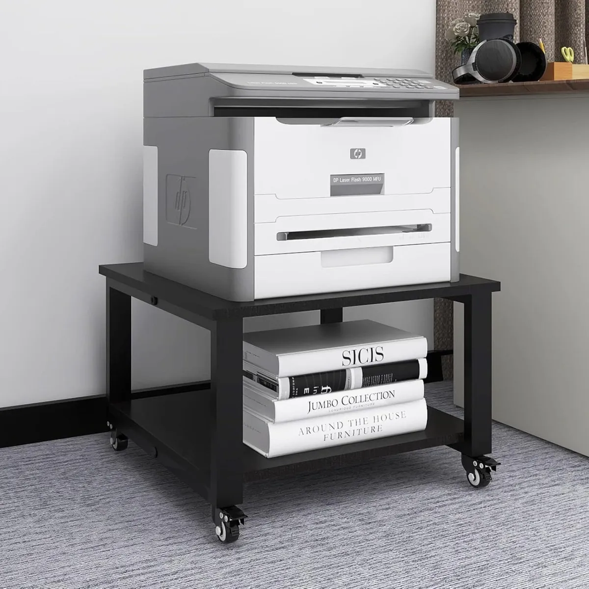Puncia 3-Tier Laser Printer Stand with Storage - Image 1