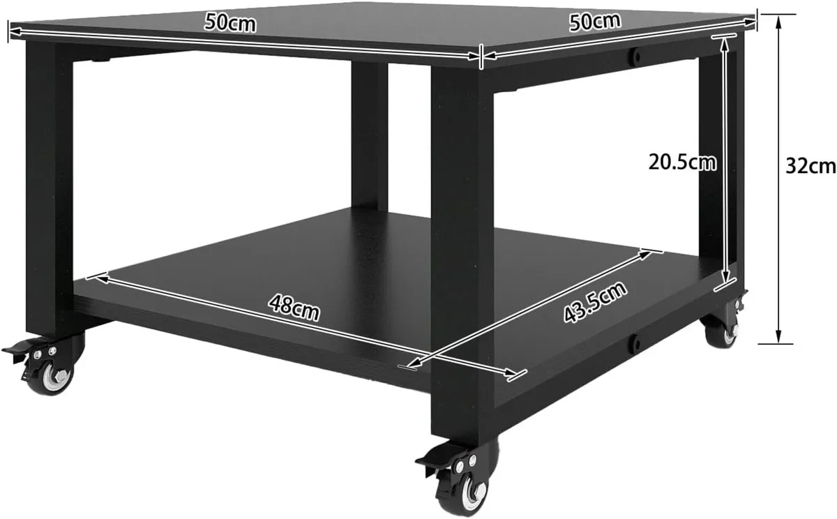 Puncia 3-Tier Laser Printer Stand with Storage - Image 2