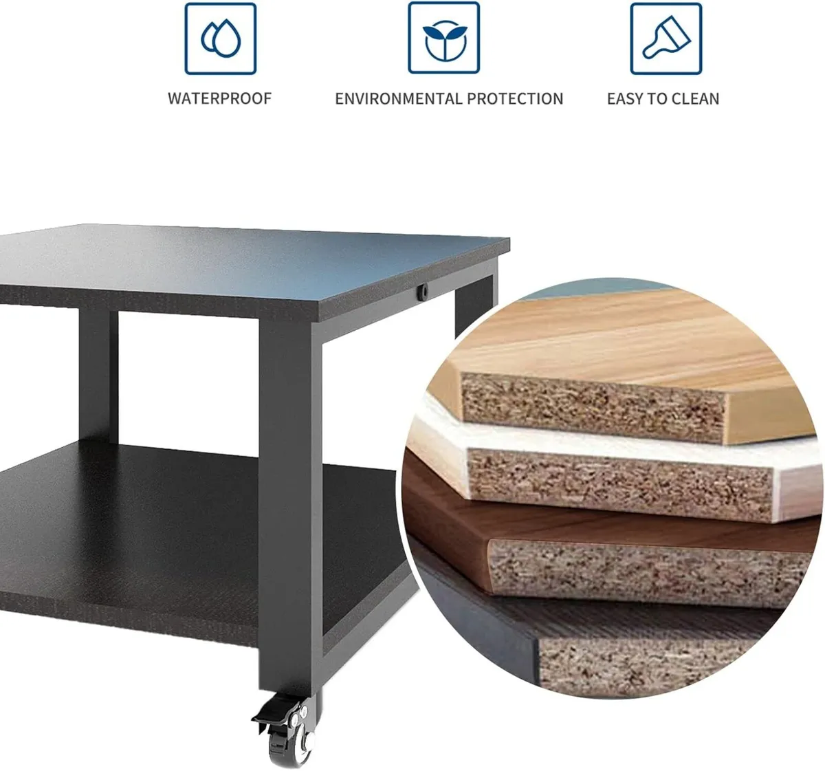 Puncia 3-Tier Laser Printer Stand with Storage - Image 4