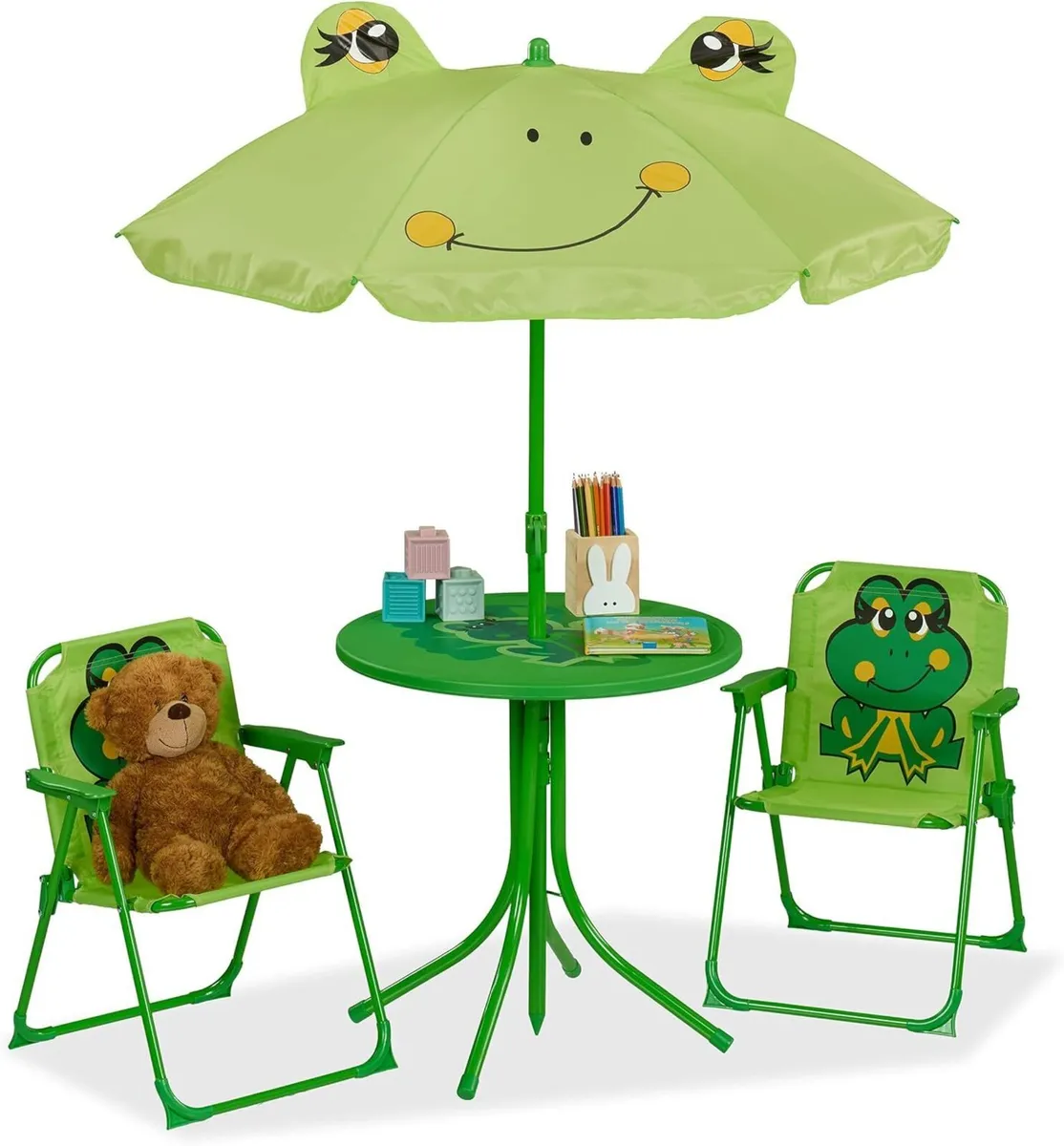 Children's Camping Furniture Set with Parasol - Image 1