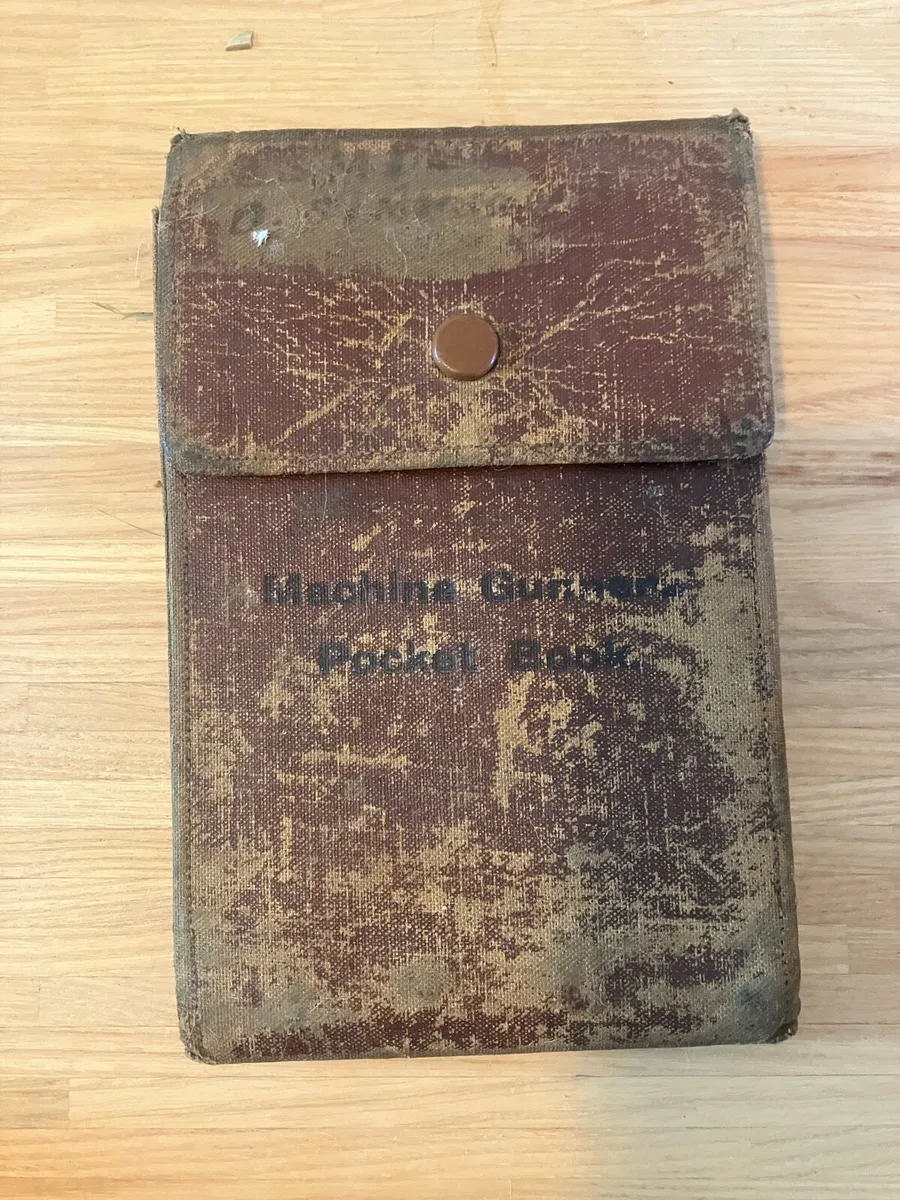 Original WW1 Machine Gunner Pocket Book - Image 1