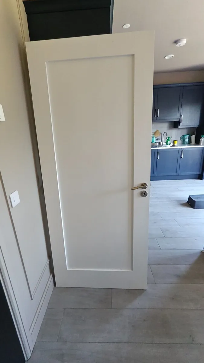 Indoor Shaker Style White Single Doors - Image 2