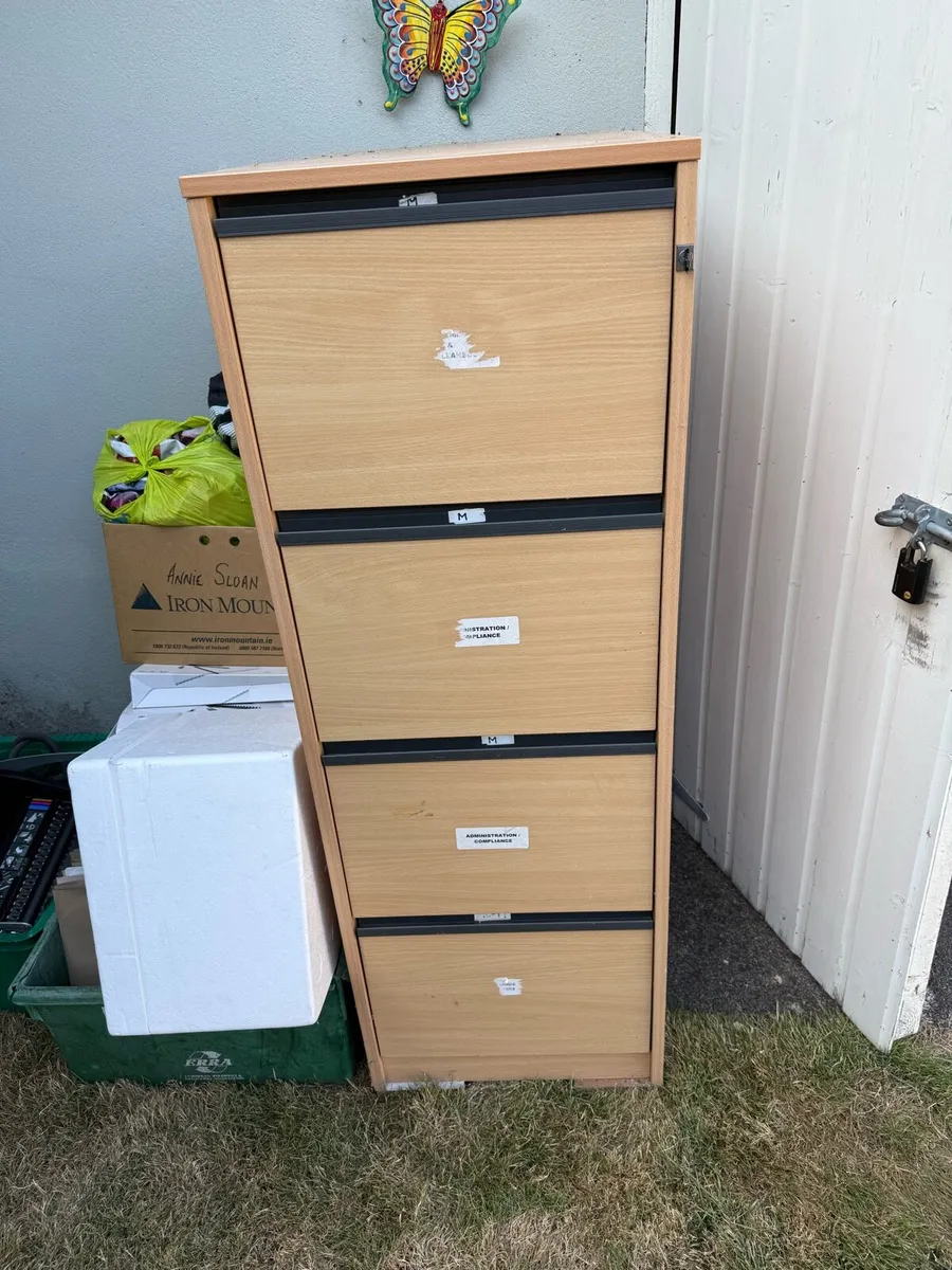Wooden Filing Cabinet - Image 1