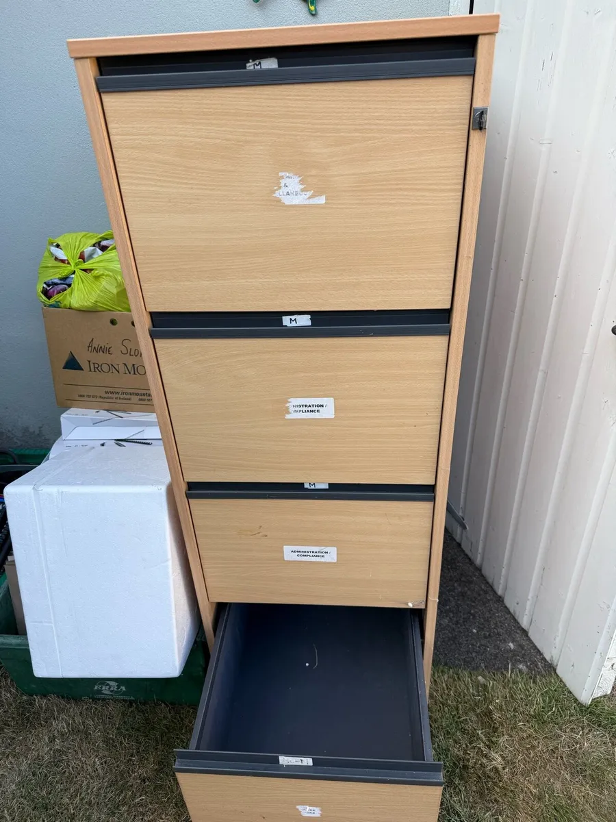 Wooden Filing Cabinet - Image 2
