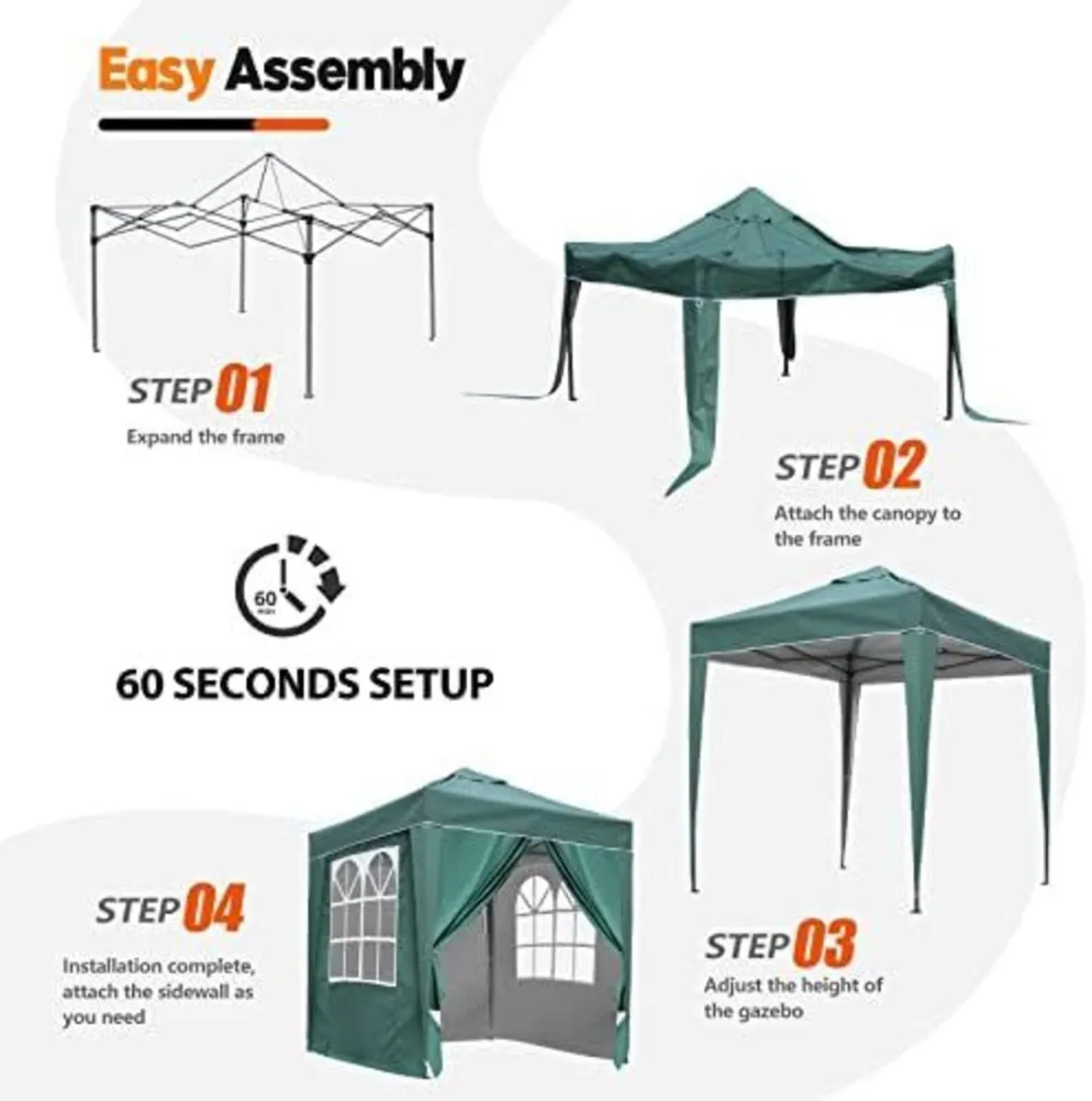 Pop Up Gazebo 2x2m - Image 2