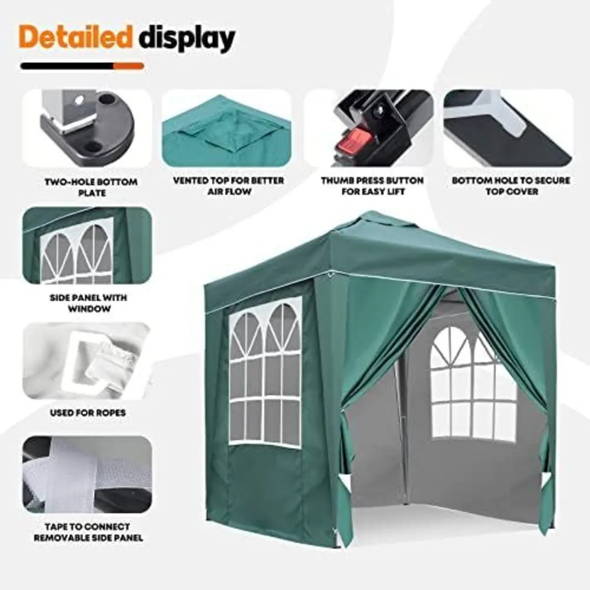 Pop Up Gazebo 2x2m - Image 4