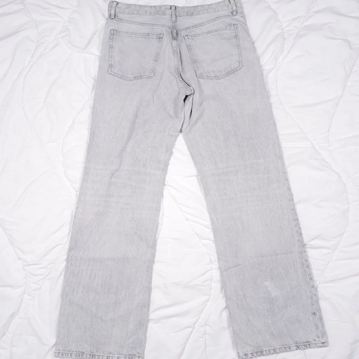 Zara Grey Straight Leg Denim Jeans 16UK/44EU - Image 3