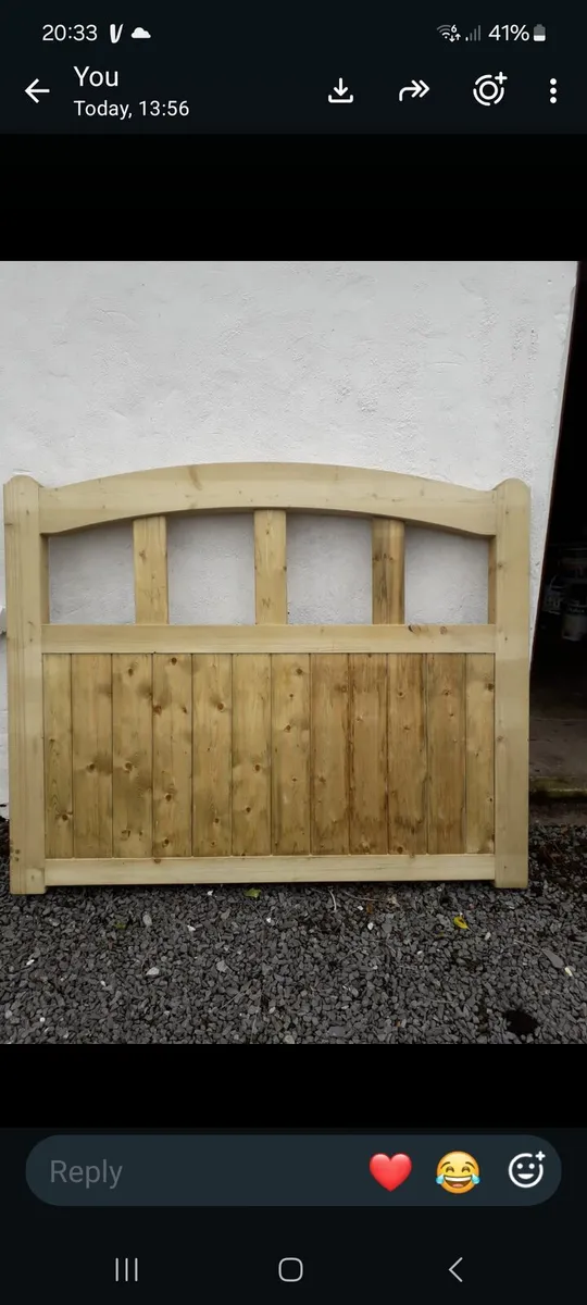 Pair of Woodford Foyle timber driveway gates