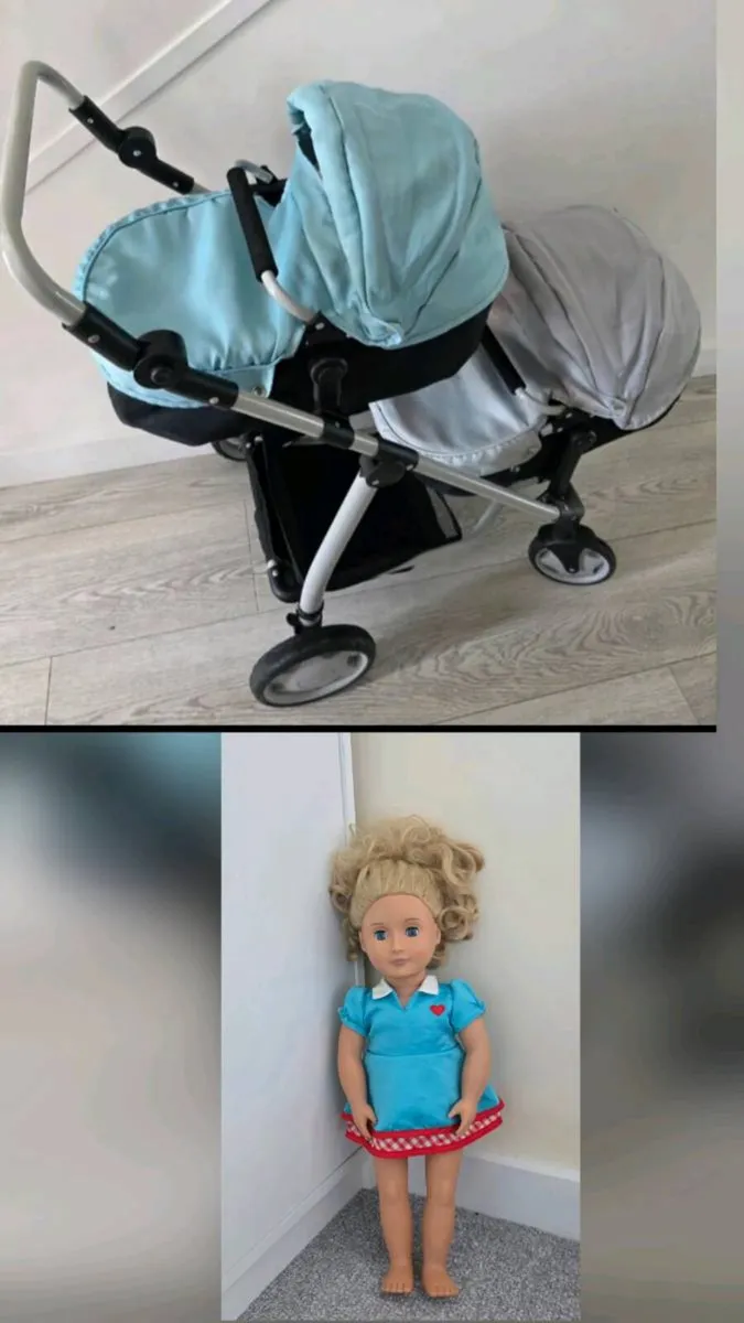 Double stroller with Generation doll - Image 1