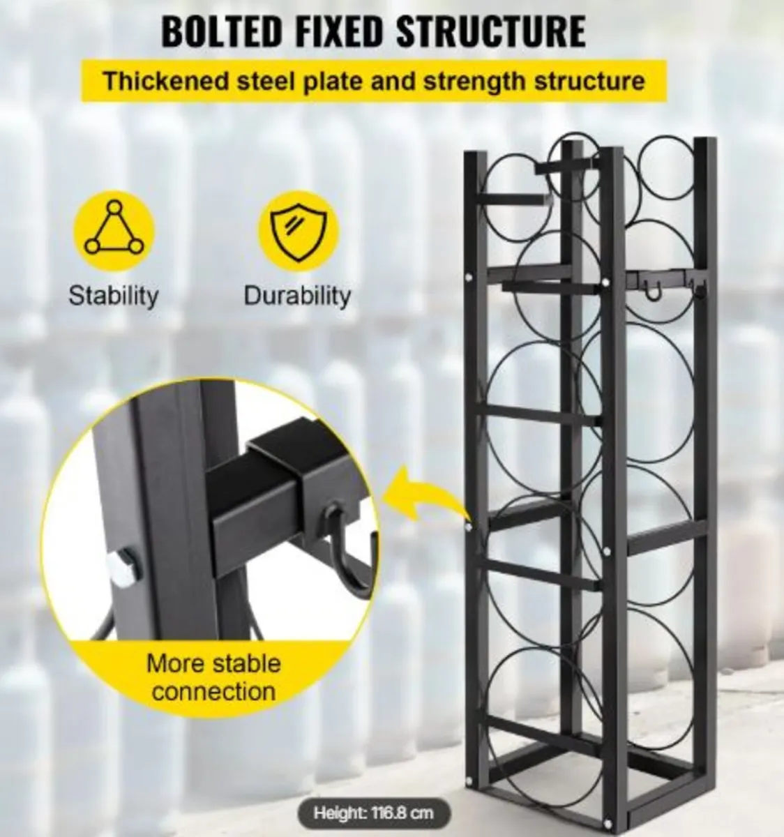 Refrigerant Tank Rack with 3x30lb and Other 3 - Image 4