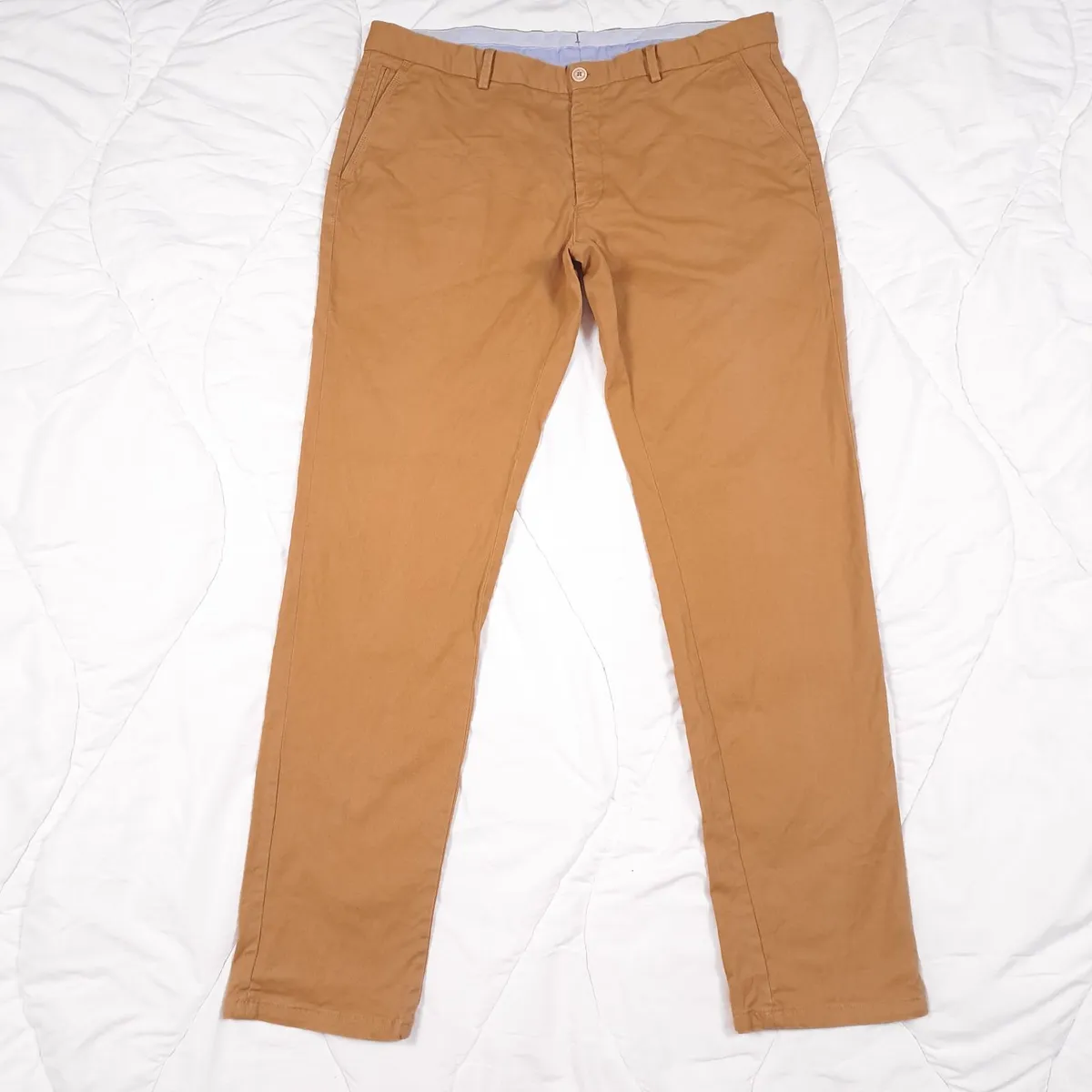 Massimo Dutti Mustard Yellow Trousers W38/L33 - Image 1