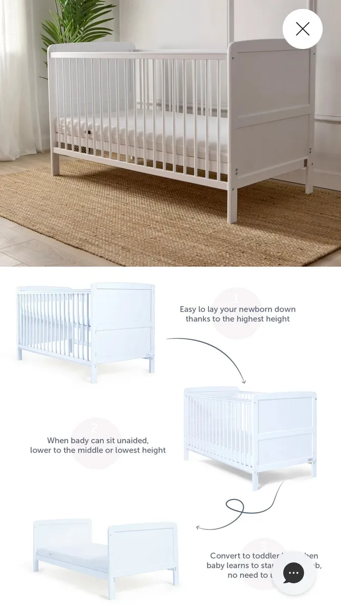 Cot/toddler bed - Image 1