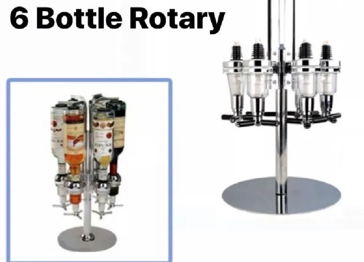 4/6 Bottle Rotary Home Bar Drinks Optic Dispenser - Image 3