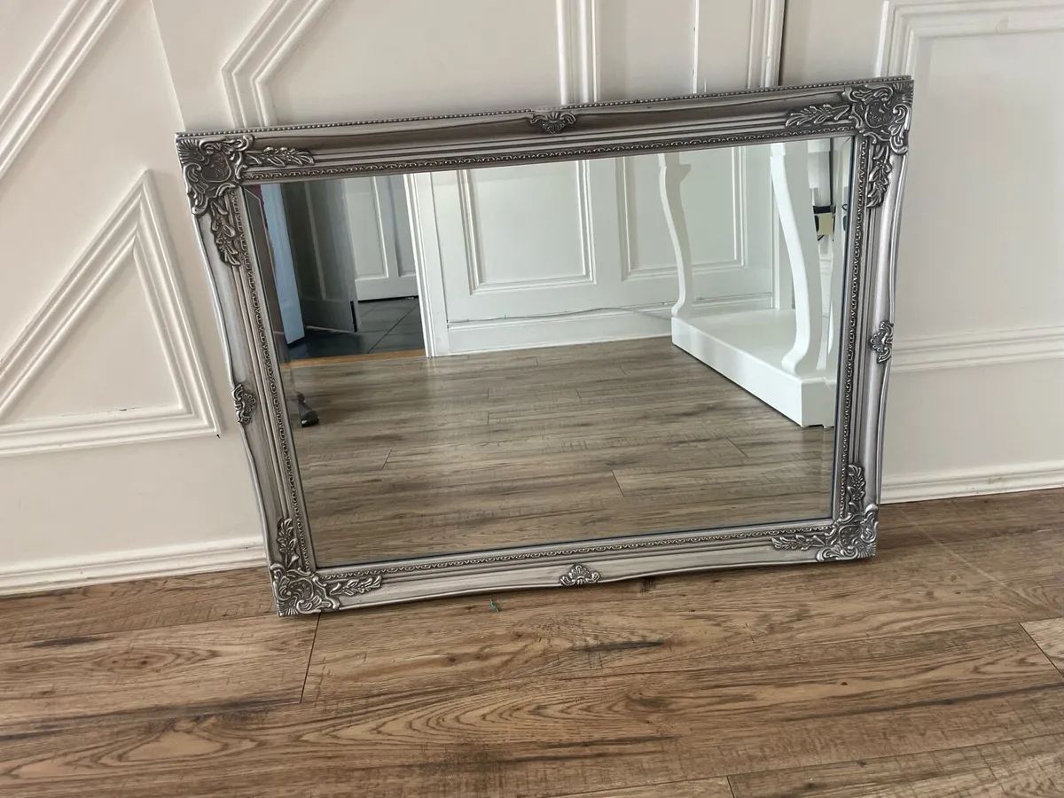Silver/Pewter Mirror - Image 1