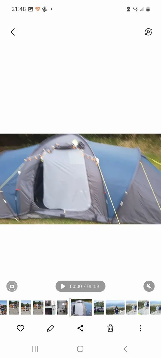 6 person tunnel tent- As new - Image 1