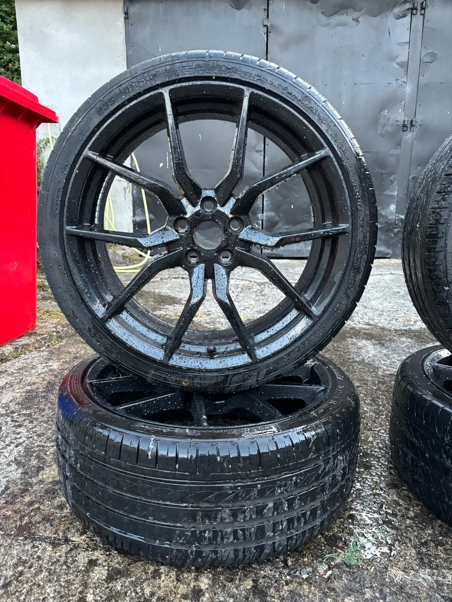 19” black rs focus alloys - Image 2