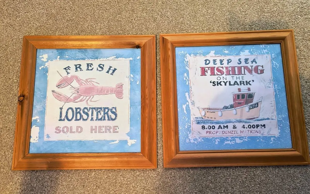 Pair nautical prints