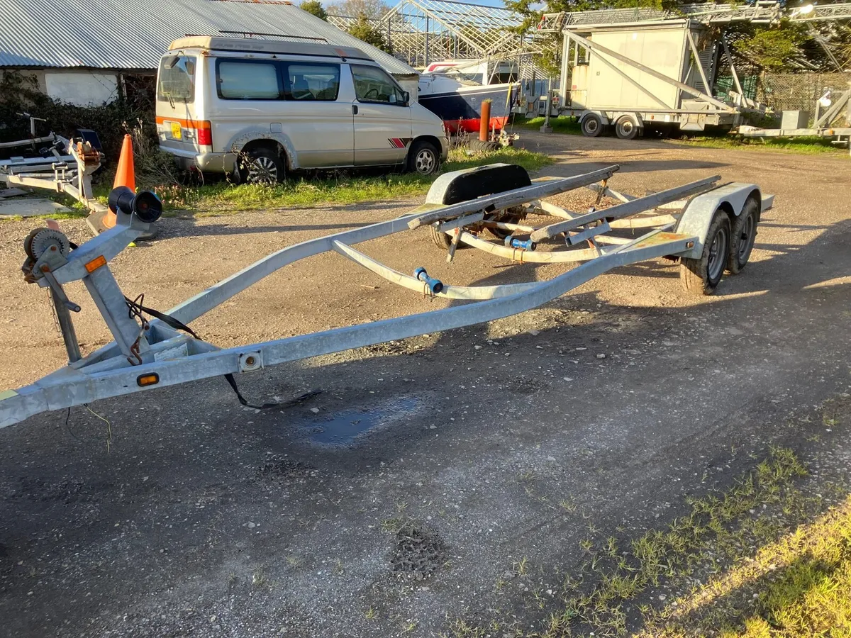 BOAT TRAILER 4 WHEEL 2600KG UNBRAKED YARD TRAILER - Image 2