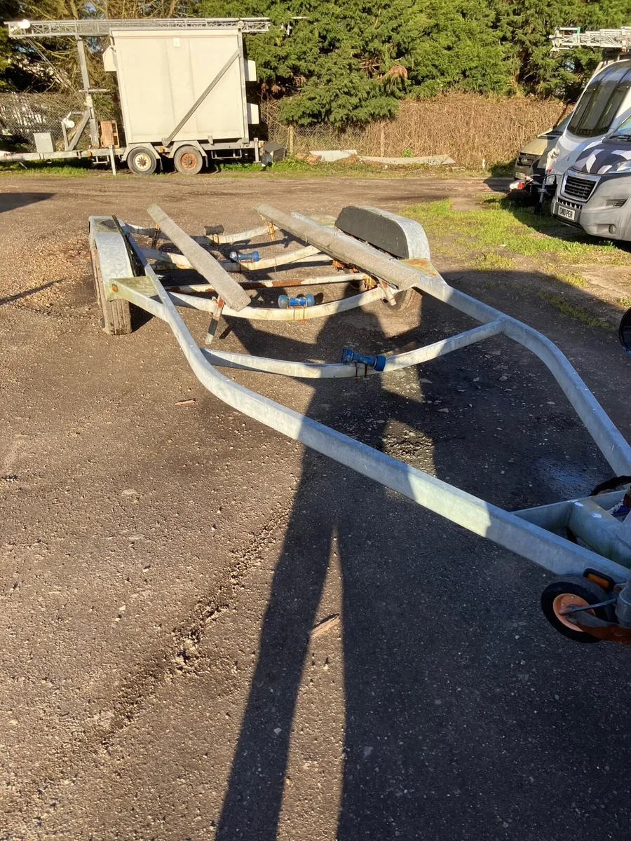 BOAT TRAILER 4 WHEEL 2600KG UNBRAKED YARD TRAILER - Image 3