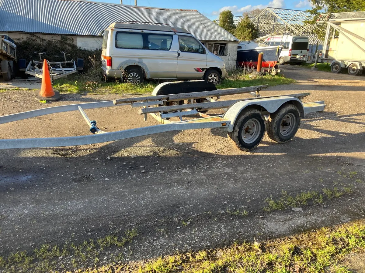 BOAT TRAILER 4 WHEEL 2600KG UNBRAKED YARD TRAILER - Image 4