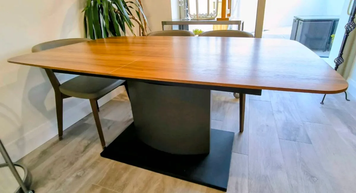 Dining Table - Extendable Walnut Veneer - Image 1