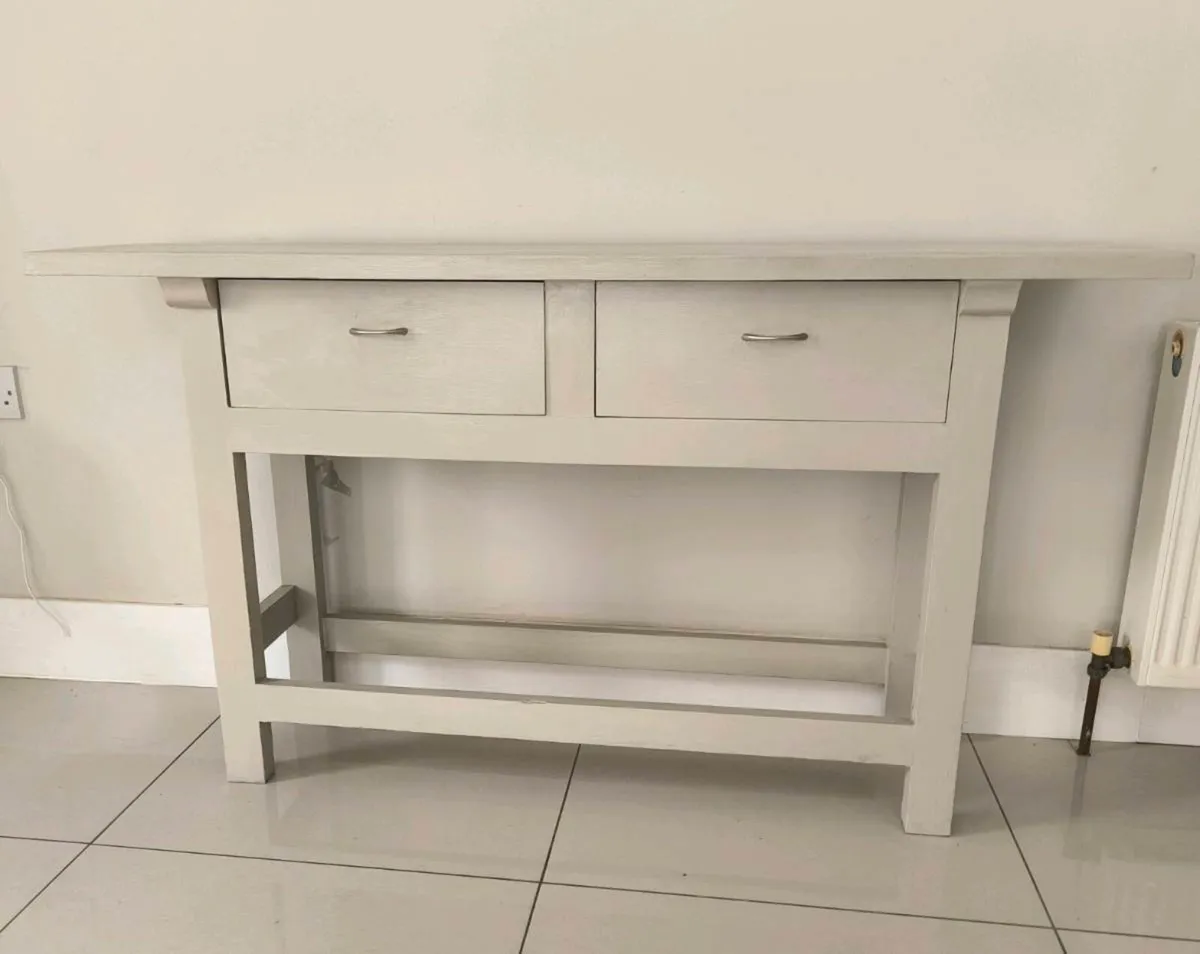 Console Table - solid pine painted