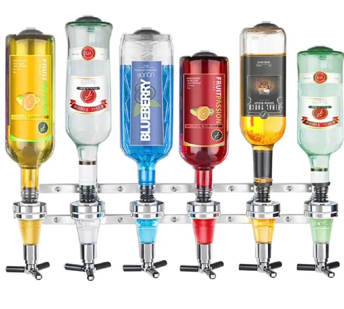 6 Bottle Wall Mounted Optic Dispenser Home Bar NEW - Image 1
