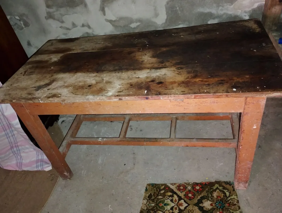 Old Style Wooden Table