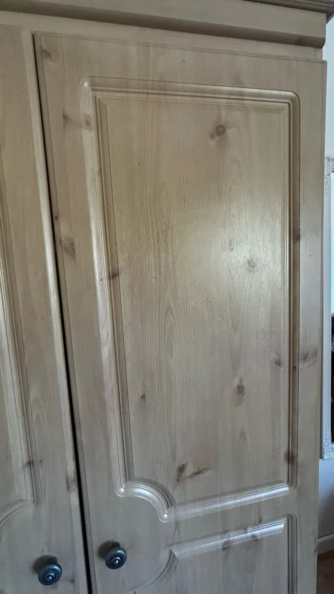 Wardrobe, Chest of Drawers with Mirror and Bedside - Image 2