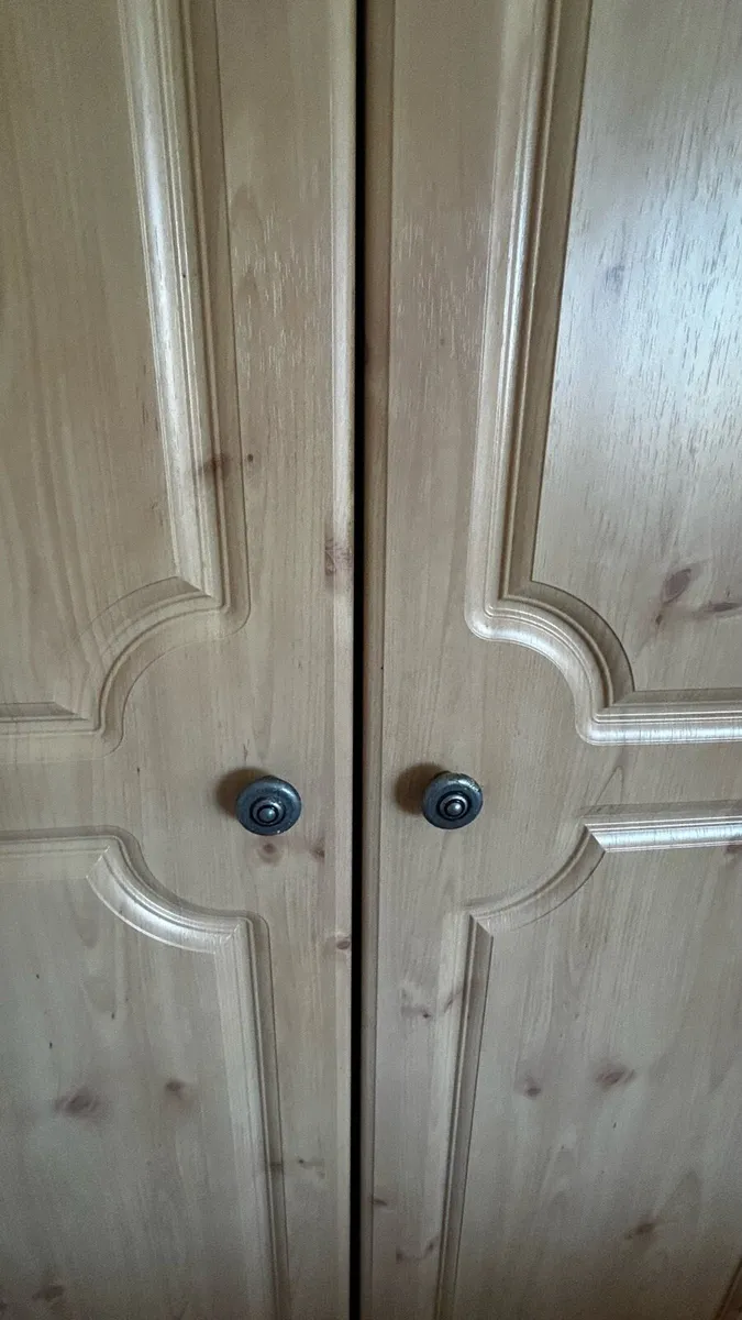 Wardrobe, Chest of Drawers with Mirror and Bedside - Image 3