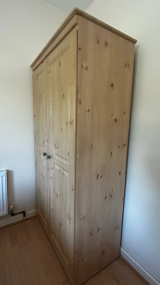 Wardrobe, Chest of Drawers with Mirror and Bedside - Image 4