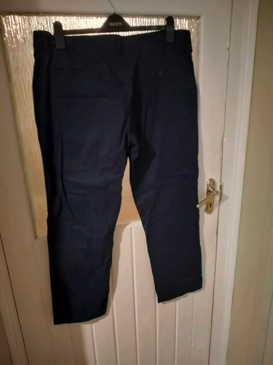 Mens Navy Dunne Stores Trousers. Waist 38" leg 29" - Image 4