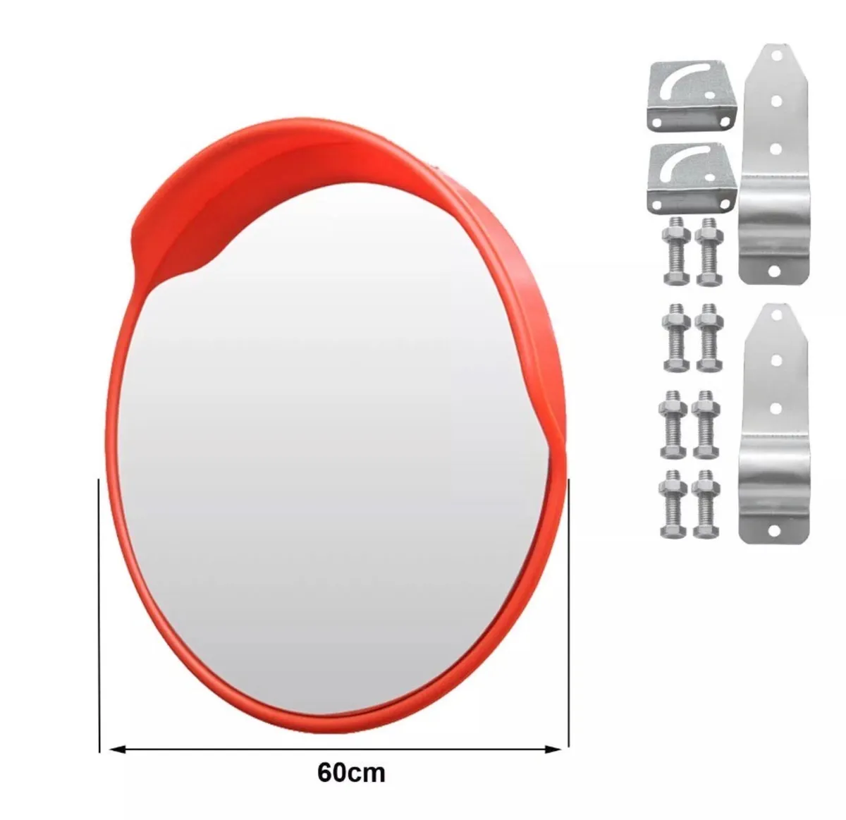 60cm Driveway Convex Curved Safety Mirror - Image 3